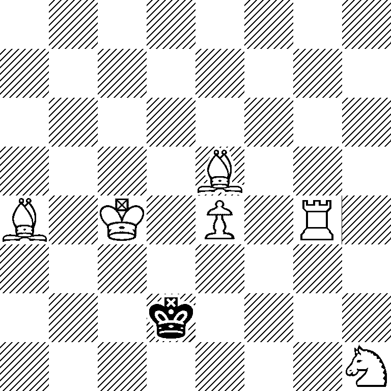 8/8/8/4B3/B1K1P1R1/8/3k4/7N