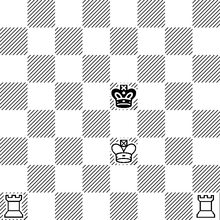 8/8/8/4k3/8/4K3/8/R6R