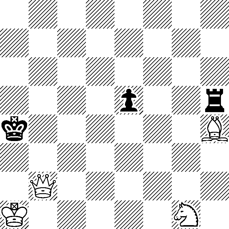 8/8/8/4p2r/k6B/8/1Q6/K5N1