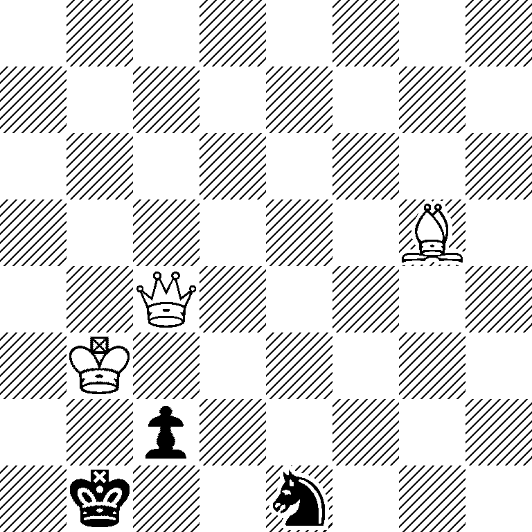 8/8/8/6B1/2Q5/1K6/2p5/1k2n3