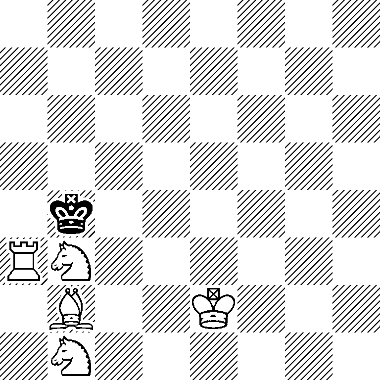 8/8/8/8/1k6/RN6/1B2K3/1N6