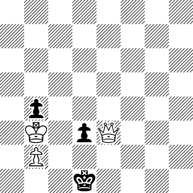 8/8/8/8/1p6/1K1pQ3/1P6/3k4