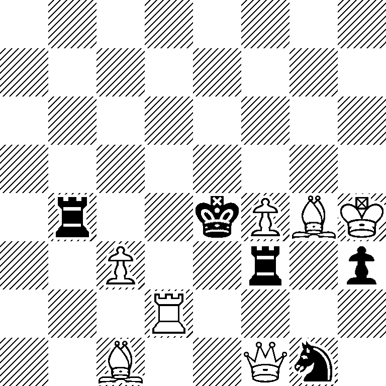 8/8/8/8/1r2kPBK/2P2r1p/3R4/2B2Qn1