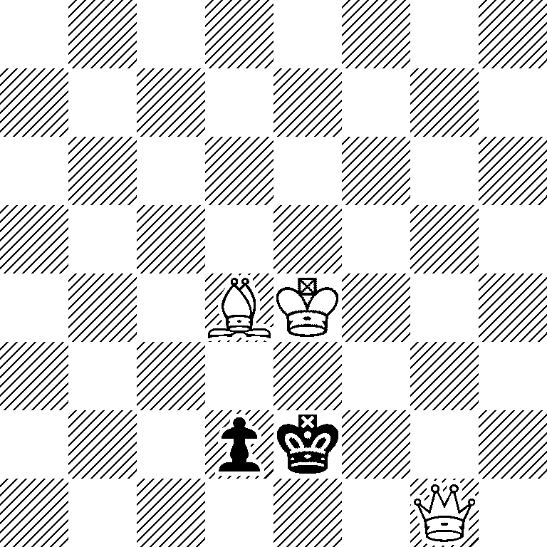 8/8/8/8/3BK3/8/3pk3/6Q1