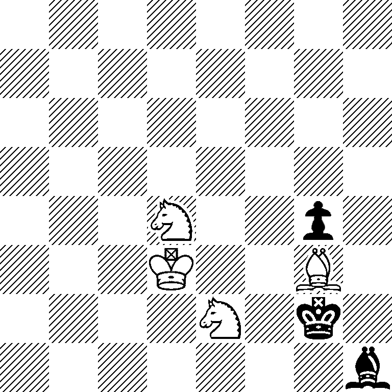 8/8/8/8/3N2p1/3K2B1/4N1k1/7b