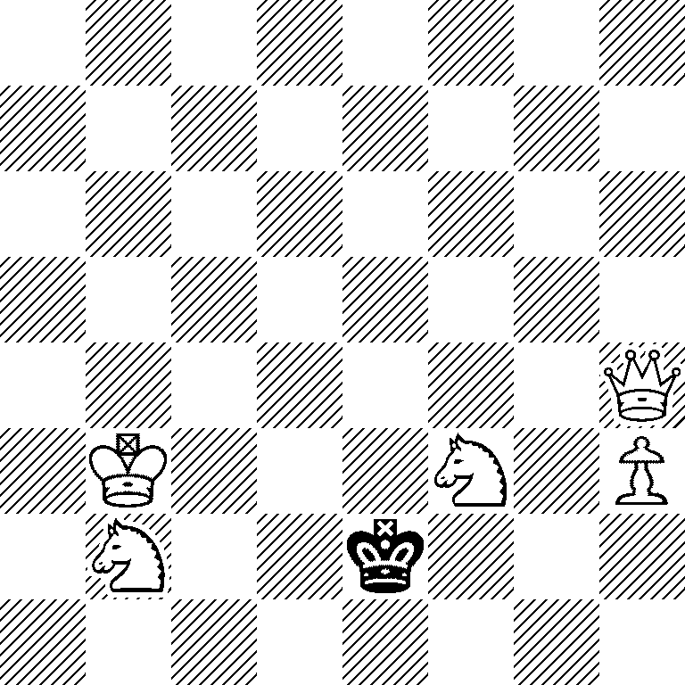 8/8/8/8/7Q/1K3N1P/1N2k3/8