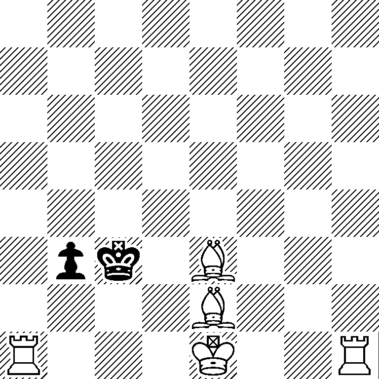 8/8/8/8/8/1pk1B3/4B3/R3K2R