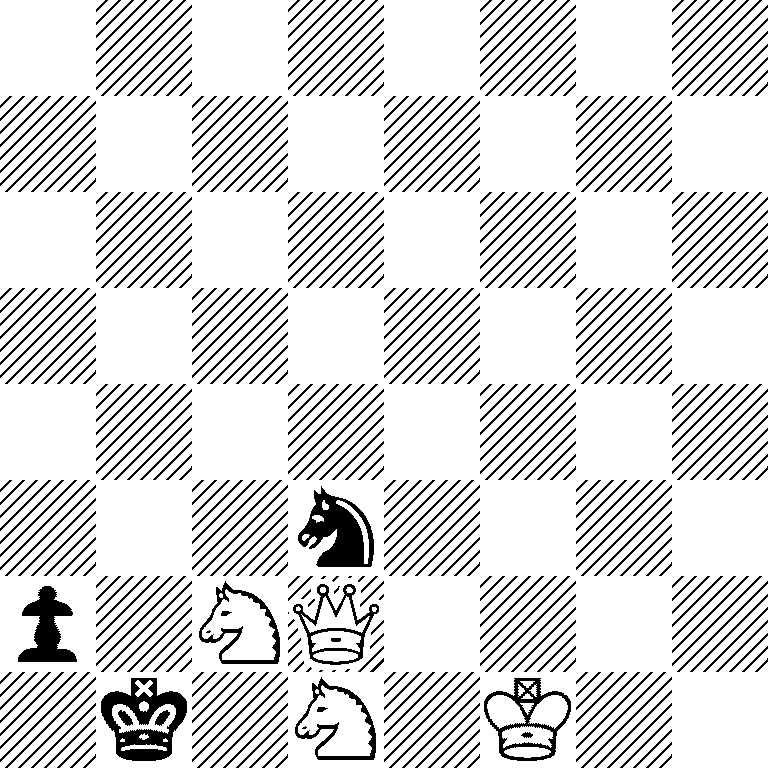 8/8/8/8/8/3n4/p1NQ4/1k1N1K2