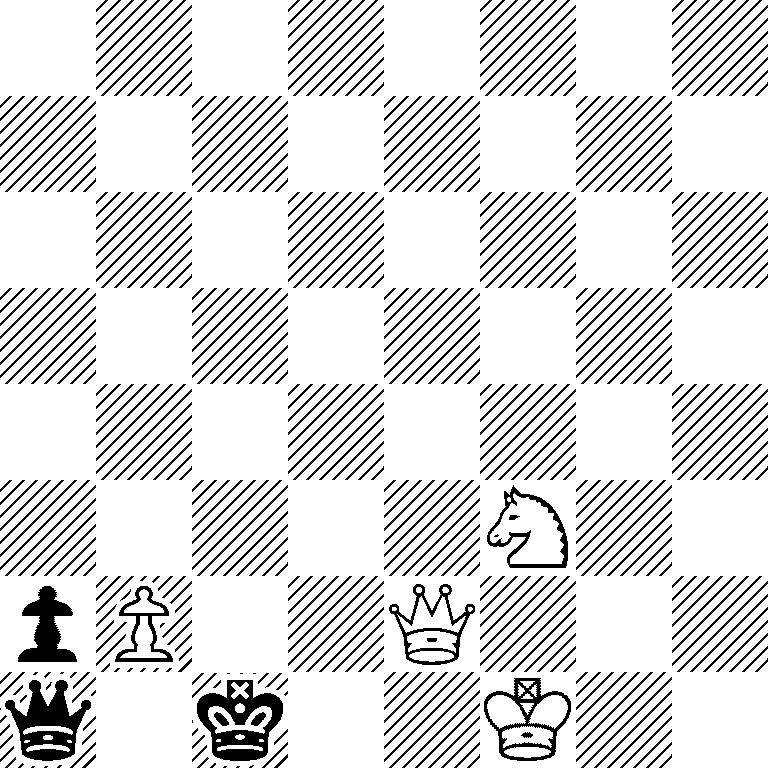 8/8/8/8/8/5N2/pP2Q3/q1k2K2