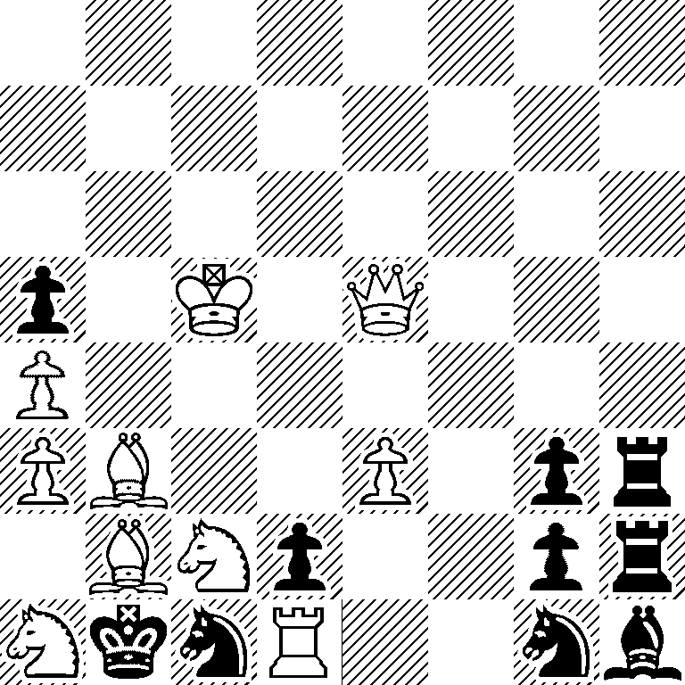 8/8/8/p1K1Q3/P7/PB2P1pr/1BNp2pr/NknR2nb