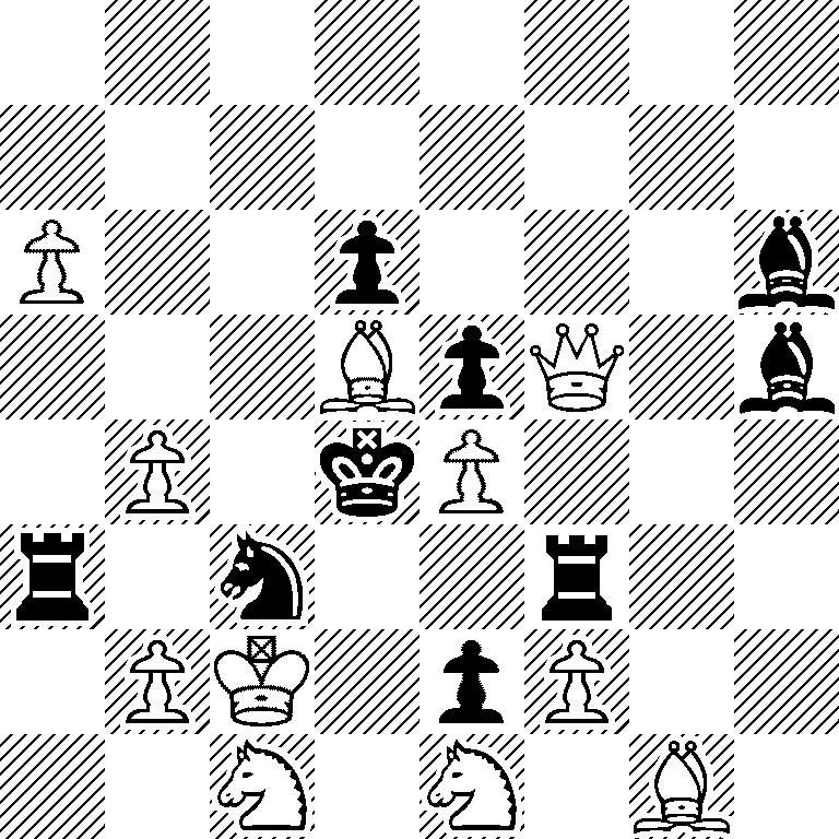 8/8/P2p3b/3BpQ1b/1P1kP3/r1n2r2/1PK1pP2/2N1N1B1