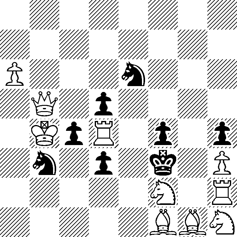 8/8/P3n3/1Q1p4/1KpR1p1p/1n1p1k1P/5N1R/5BBN