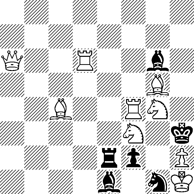 8/8/Q2R2b1/6B1/2B2RN1/5N1k/4rp1P/4b1nK