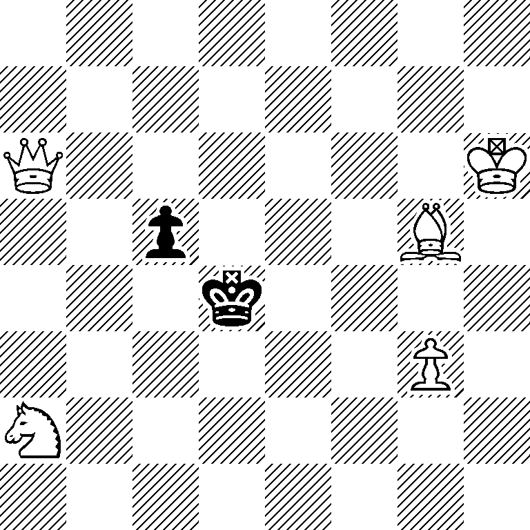 8/8/Q6K/2p3B1/3k4/6P1/N7/8