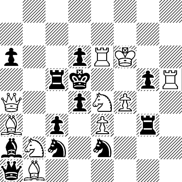 8/8/p2pRK2/2rk2pR/Q2pNP2/B1p1P1r1/bNn1n3/qB6