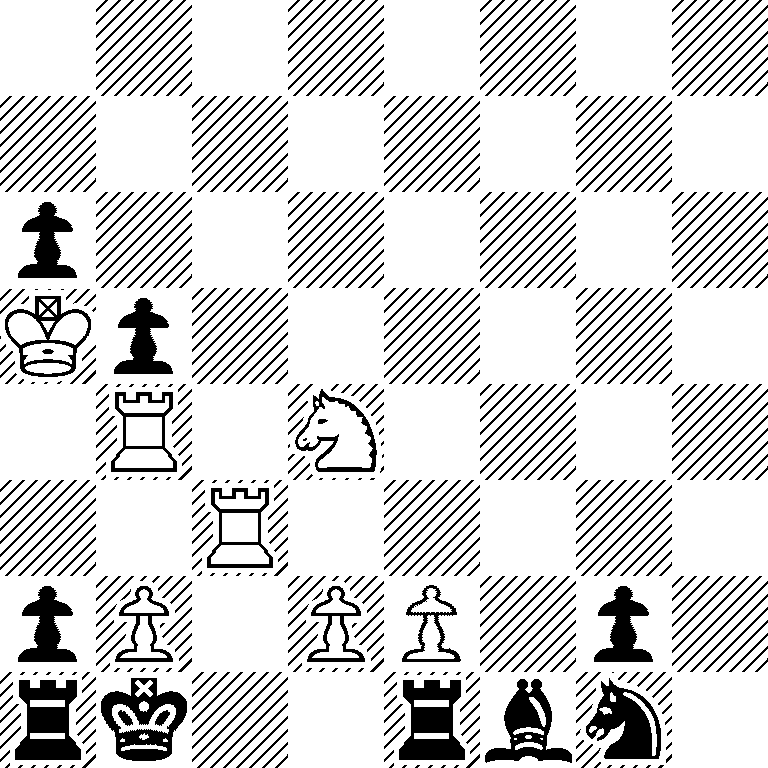 8/8/p7/Kp6/1R1N4/2R5/pP1PP1p1/rk2rbn1