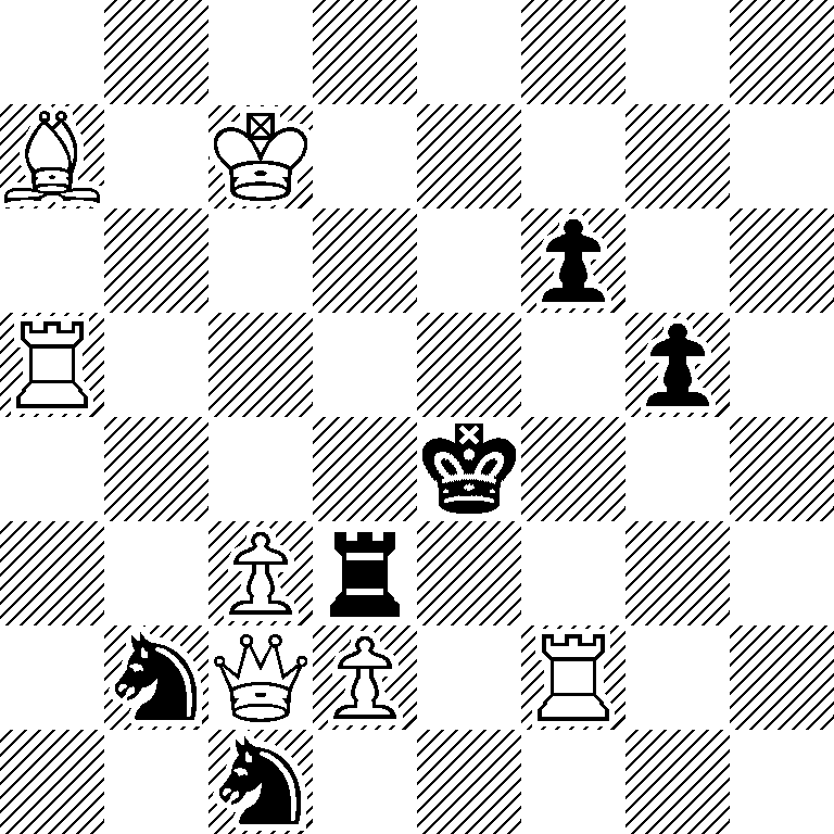 8/B1K5/5p2/R5p1/4k3/2Pr4/1nQP1R2/2n5