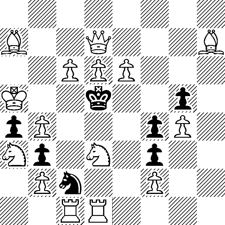 8/B2Q3B/2PPP3/K2k2p1/pP3pP1/Np1N1p2/1Pn2P2/2RR4