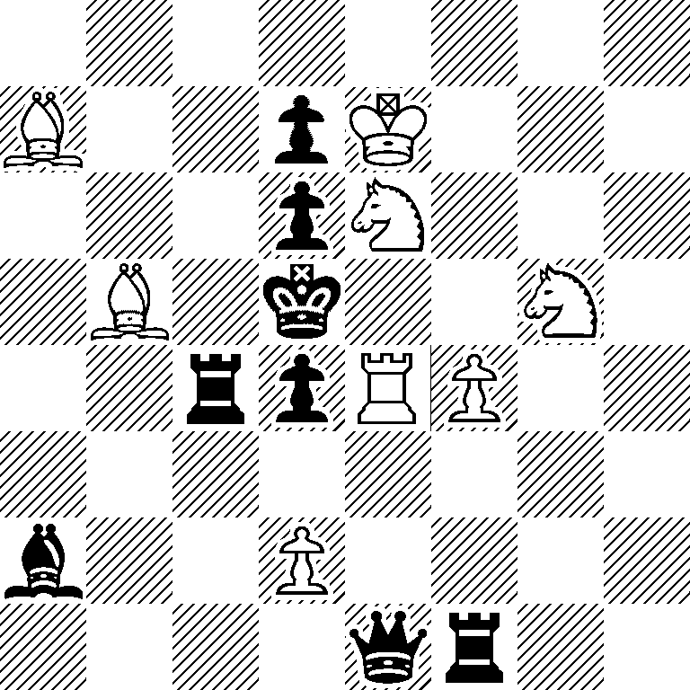 8/B2pK3/3pN3/1B1k2N1/2rpRP2/8/b2P4/4qr2
