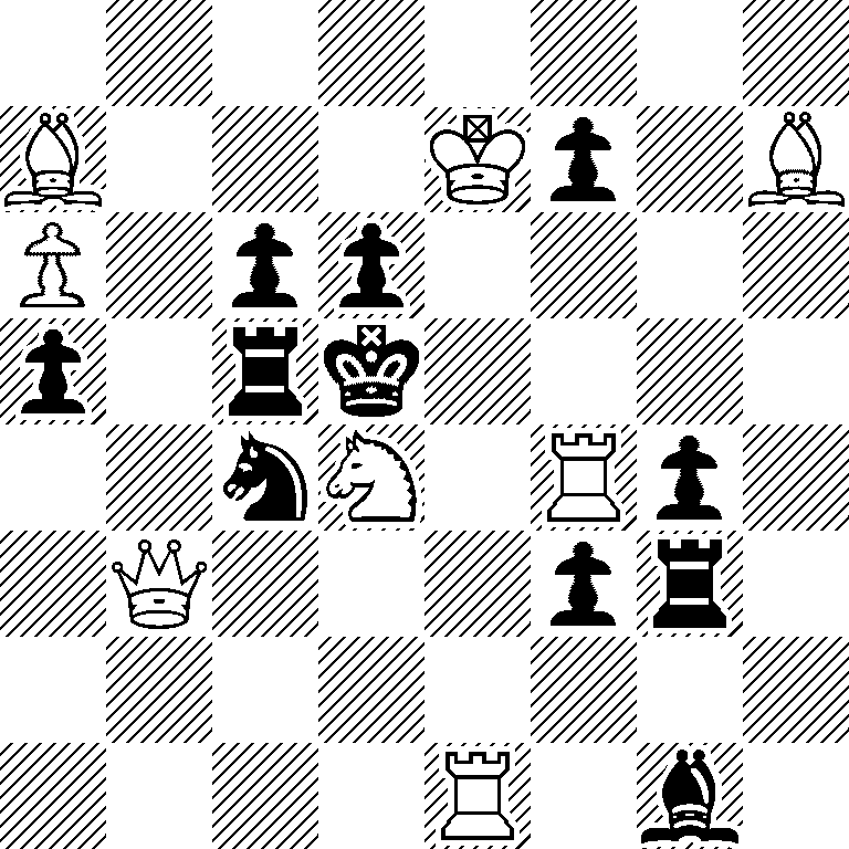 8/B3Kp1B/P1pp4/p1rk4/2nN1Rp1/1Q3pr1/8/4R1b1