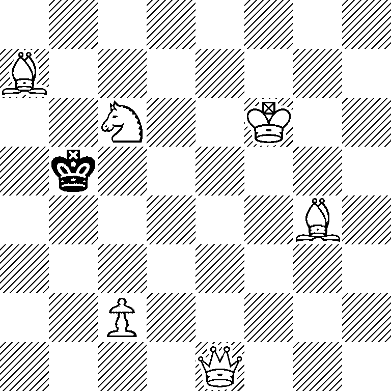8/B7/2N2K2/1k6/6B1/8/2P5/4Q3