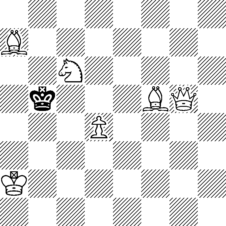 8/B7/2N5/1k3BQ1/3P4/8/K7/8