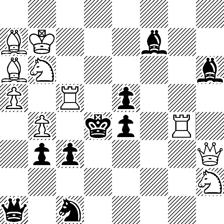 8/BK3b2/BN5b/P1R1p3/1P1kp1R1/1pp4Q/7N/q1n5