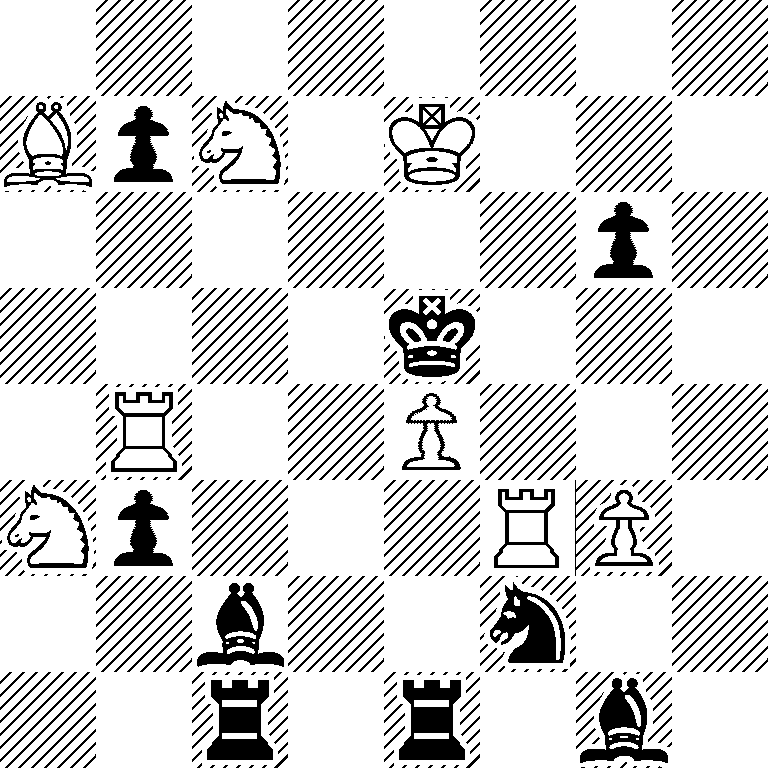 8/BpN1K3/6p1/4k3/1R2P3/Np3RP1/2b2n2/2r1r1b1