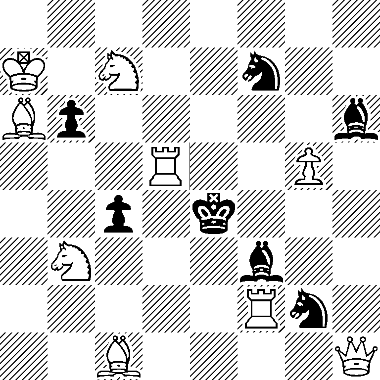 8/K1N2n2/Bp5b/3R2P1/2p1k3/1N3b2/5Rn1/2B4Q