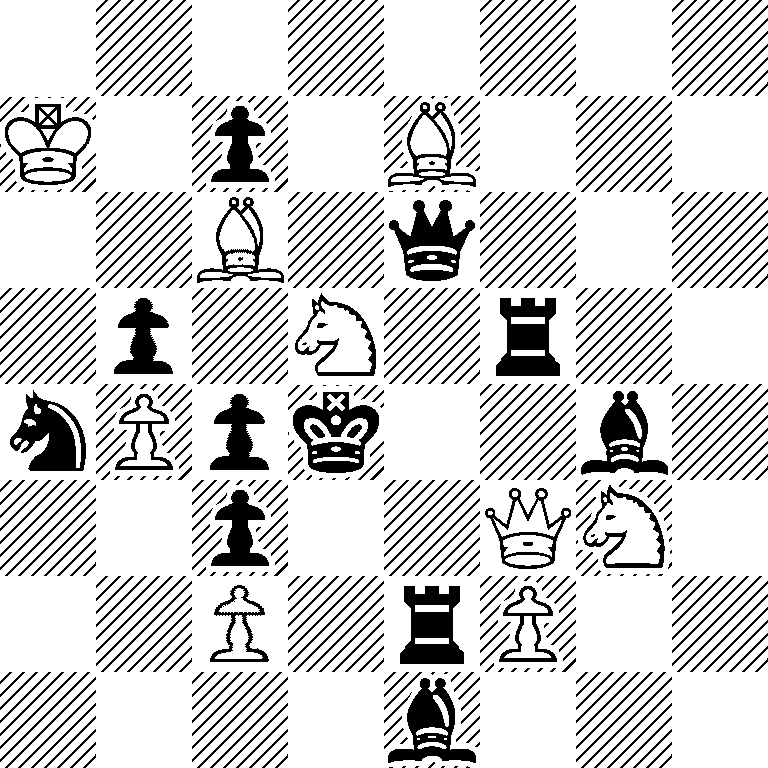 8/K1p1B3/2B1q3/1p1N1r2/nPpk2b1/2p2QN1/2P1rP2/4b3