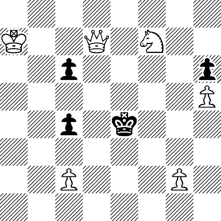 8/K2Q1N2/2p4p/7P/2p1k3/8/2P3P1/8