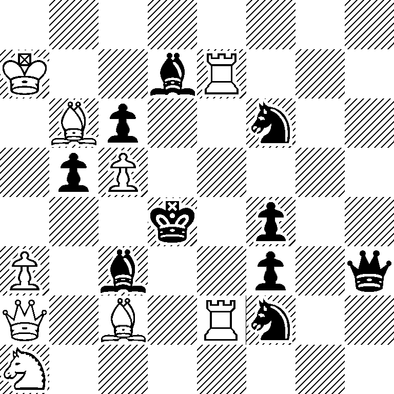 8/K2bR3/1Bp2n2/1pP5/3k1p2/P1b2p1q/Q1B1Rn2/N7