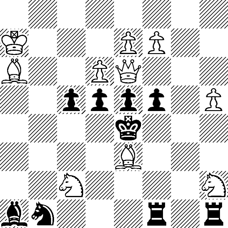 8/K3PP2/B2PQ3/2pppp1P/4k3/4B3/2N4N/bn3r1r