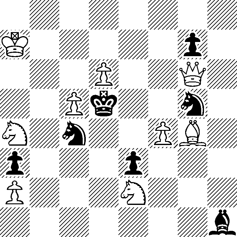 8/K5p1/3P2Q1/2Pk2n1/N1n2PB1/p3p3/P3N3/7b