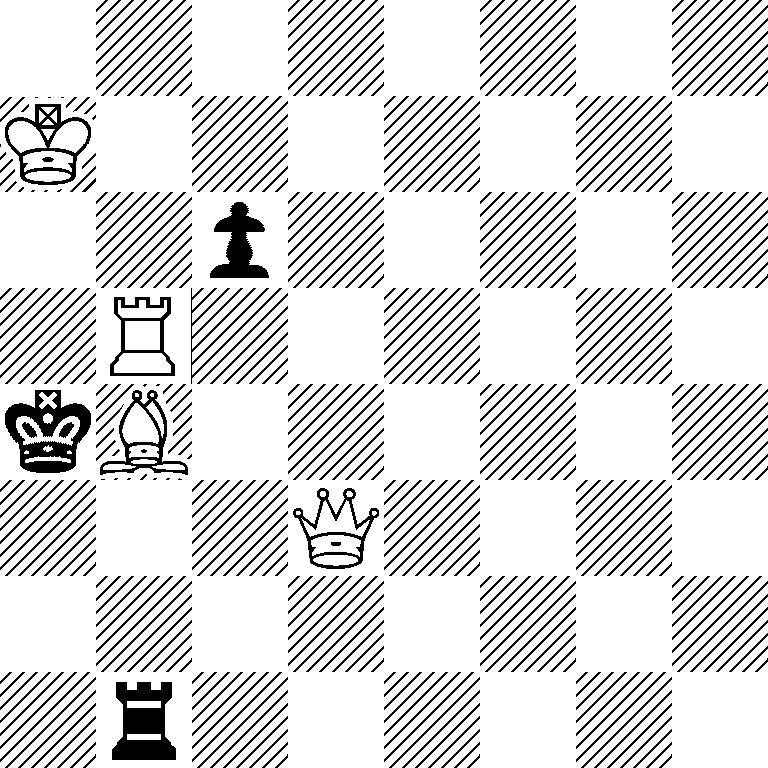 8/K7/2p5/1R6/kB6/3Q4/8/1r6