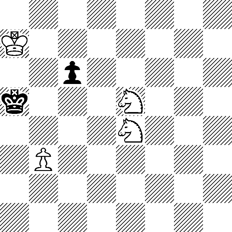 8/K7/2p5/k3N3/4N3/1P6/8/8