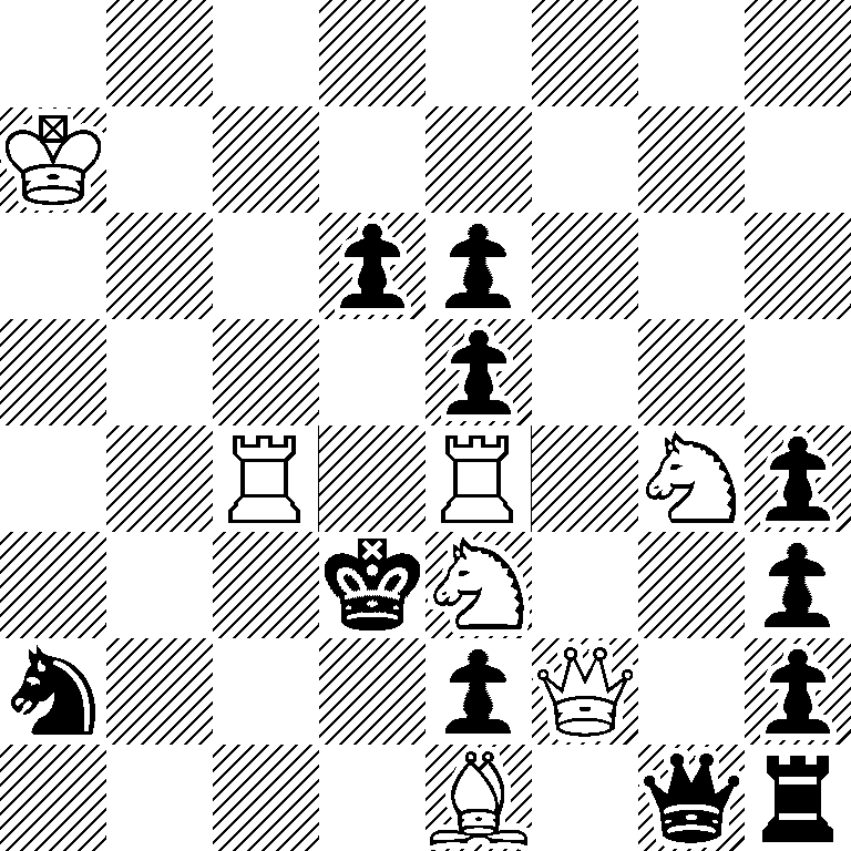 8/K7/3pp3/4p3/2R1R1Np/3kN2p/n3pQ1p/4B1qr