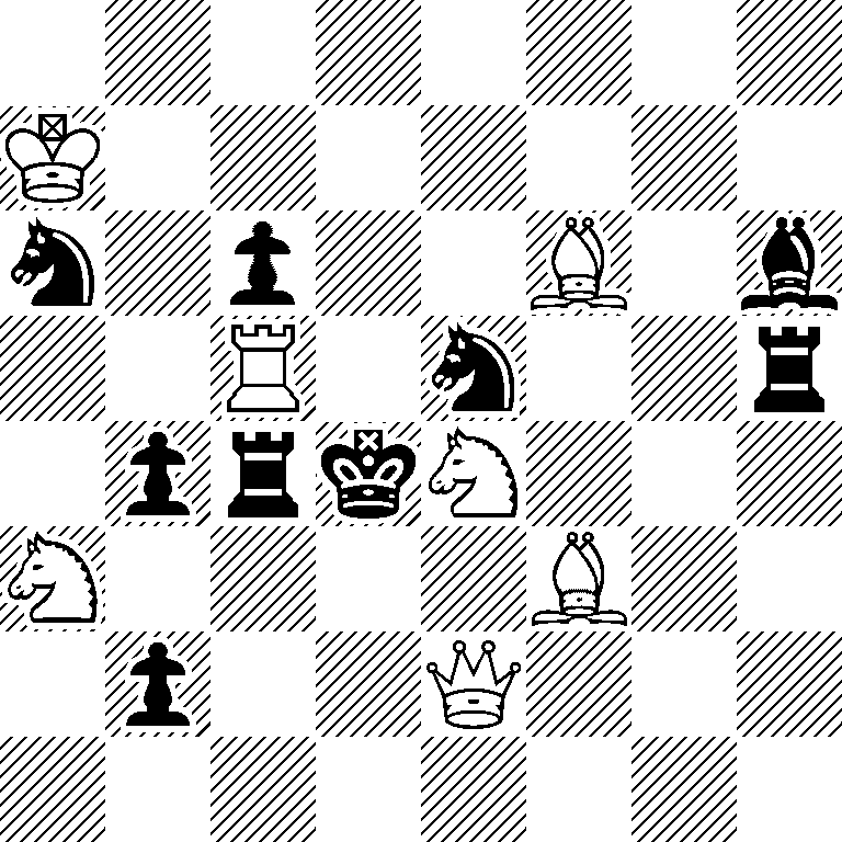 8/K7/n1p2B1b/2R1n2r/1prkN3/N4B2/1p2Q3/8