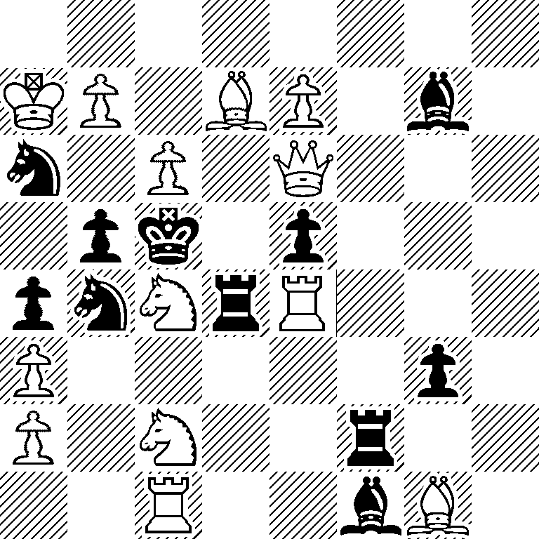 8/KP1BP1b1/n1P1Q3/1pk1p3/pnNrR3/P5p1/P1N2r2/2R2bB1
