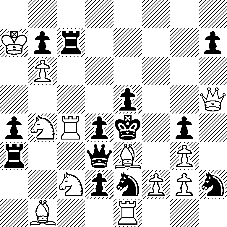 8/Kpr4p/1P6/4p2Q/pNRpk1p1/r2qB1P1/2NpnPPn/1B2R3