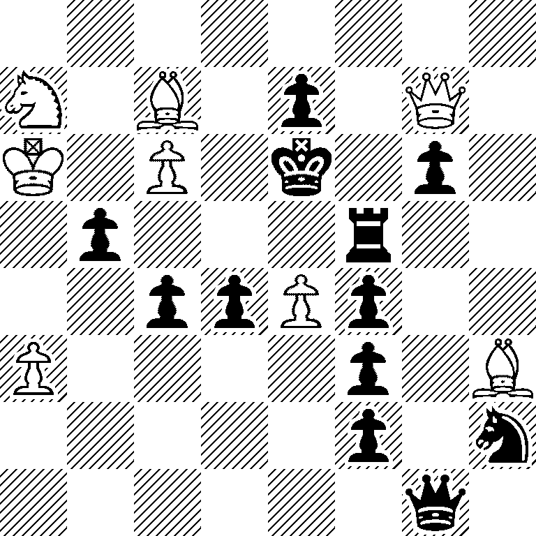 8/N1B1p1Q1/K1P1k1p1/1p3r2/2ppPp2/P4p1B/5p1n/6q1
