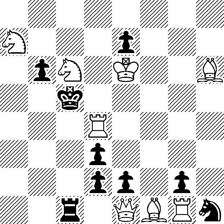 8/N3p3/1pN1K2B/2k5/3R4/3p4/3pp1p1/2r1QBRn