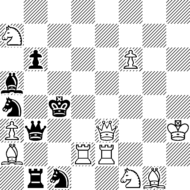8/N7/1p3P2/b7/n1k5/Pq2Q2K/B2RR3/1rn2NB1
