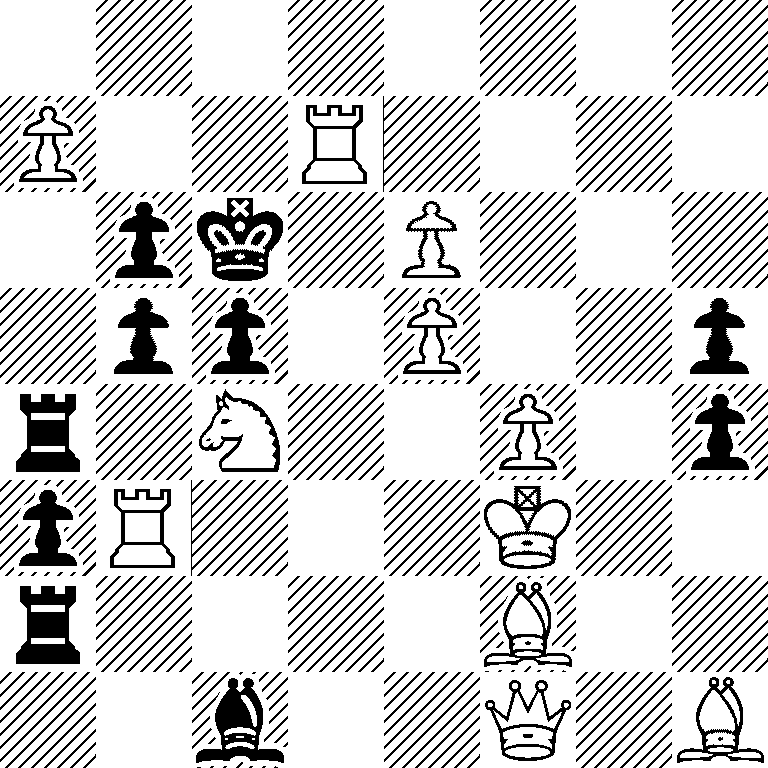 8/P2R4/1pk1P3/1pp1P2p/r1N2P1p/pR3K2/r4B2/2b2Q1B
