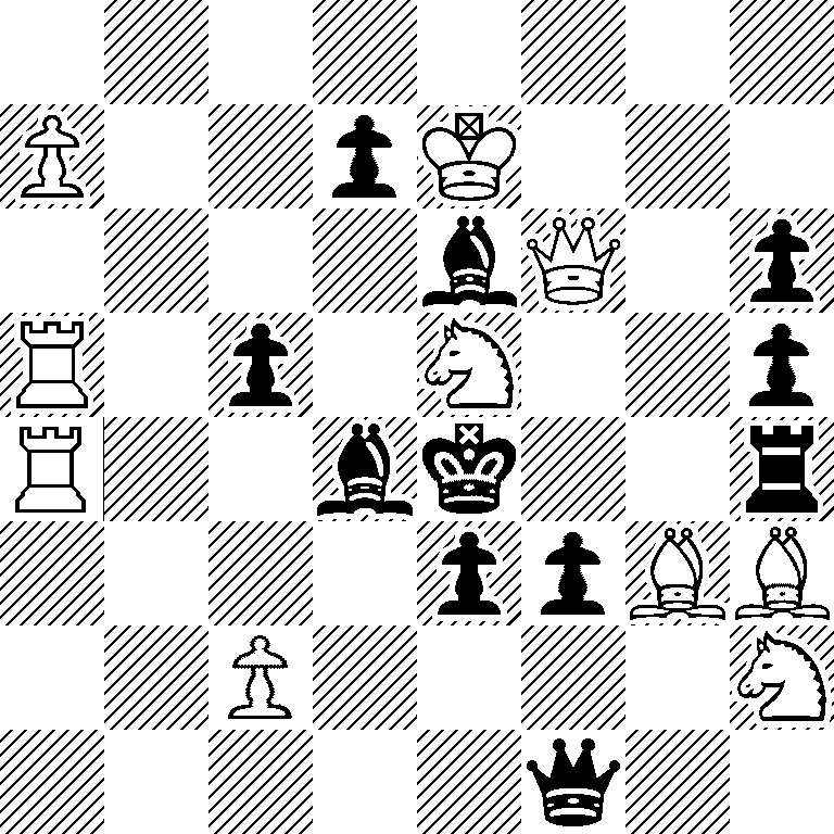 8/P2pK3/4bQ1p/R1p1N2p/R2bk2r/4ppBB/2P4N/5q2