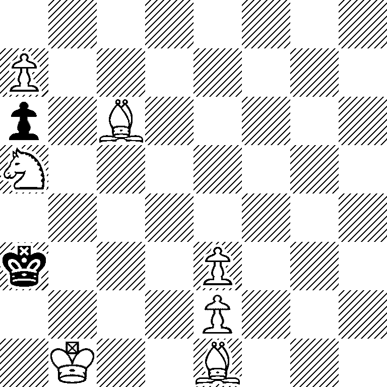 8/P7/p1B5/N7/8/k3P3/4P3/1K2B3