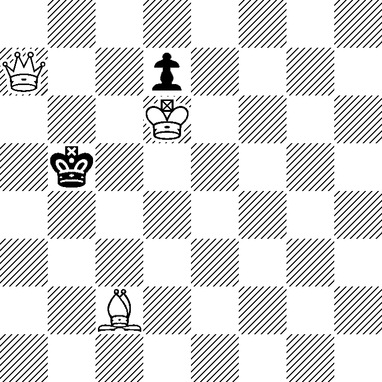 8/Q2p4/3K4/1k6/8/8/2B5/8