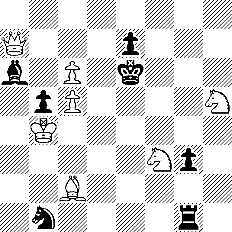 8/Q3p3/b1P1k3/1pP4N/1K6/5Np1/2B5/1n4r1