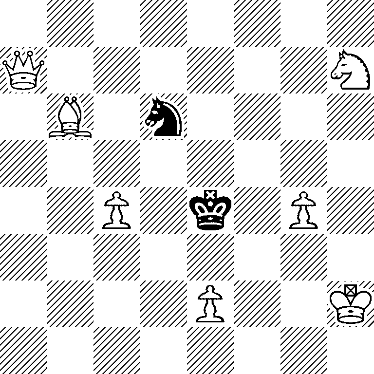 8/Q6N/1B1n4/8/2P1k1P1/8/4P2K/8