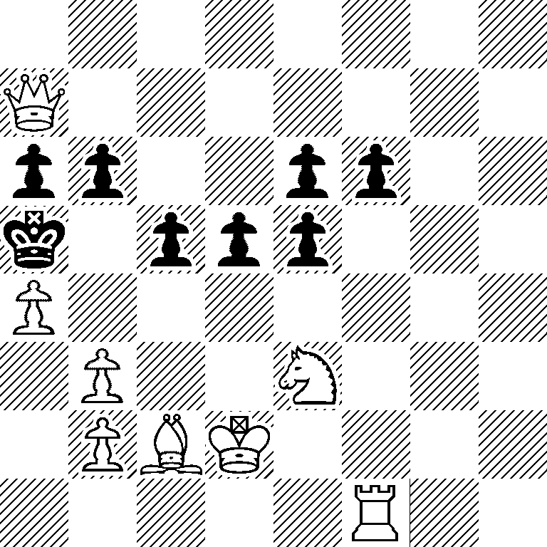 8/Q7/pp2pp2/k1ppp3/P7/1P2N3/1PBK4/5R2